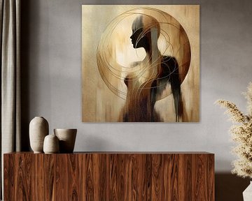 Woman Cirkels van FoXo Art