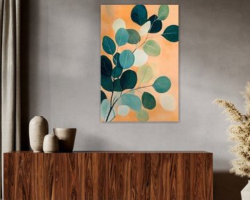 Orange leaf texture by Poster Art Shop