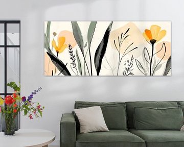 Bloemenpatroon طبیعت van Poster Art Shop