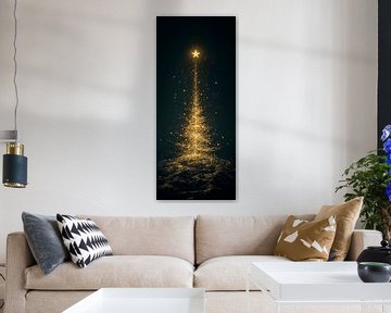 Kerstboom glamour van Poster Art Shop