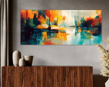 Colourful landscape by Poster Art Shop