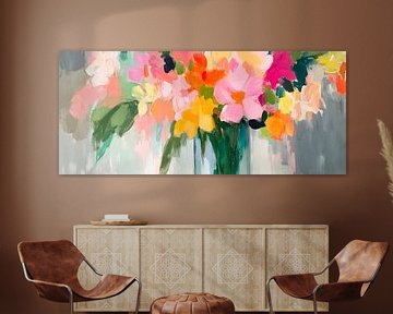 Kleurrijke bloemenpracht van Poster Art Shop