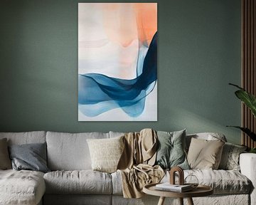 Kleurenspel blauw van Poster Art Shop