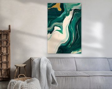 Play of colours green by Poster Art Shop