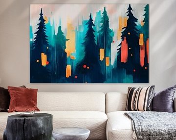 Coloured forest by Poster Art Shop