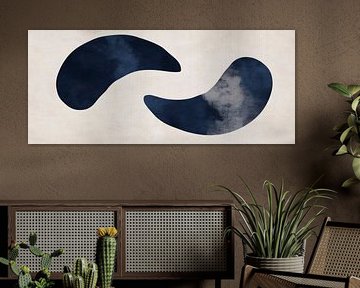 Shapes in blue by Poster Art Shop