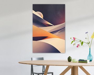 Futuristisch landschap van Poster Art Shop