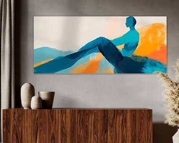 Zittend figuur van Poster Art Shop