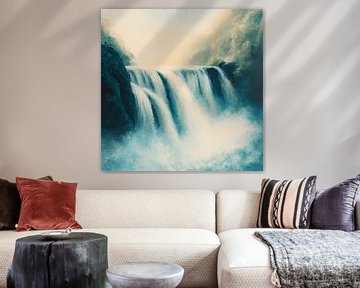 Waterval landschap van Poster Art Shop