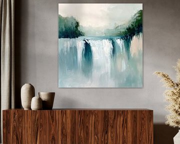 Waterval landschap van Poster Art Shop