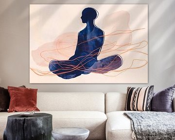 Meditation Silhouette by Poster Art Shop