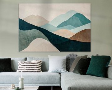 Abstract berglandschap van Poster Art Shop