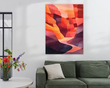 Kleurrijk landschap van Poster Art Shop