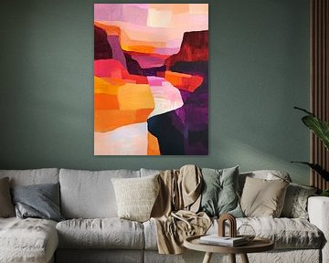 Un paysage haut en couleur sur Poster Art Shop