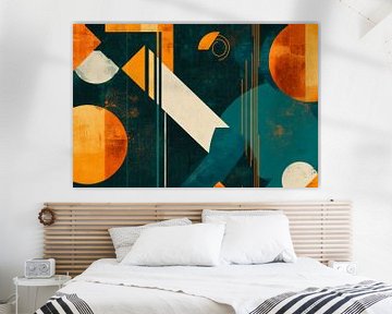 Geometrische kleuren van Poster Art Shop