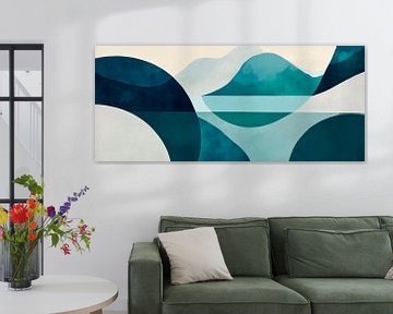 Abstract landschap van Poster Art Shop