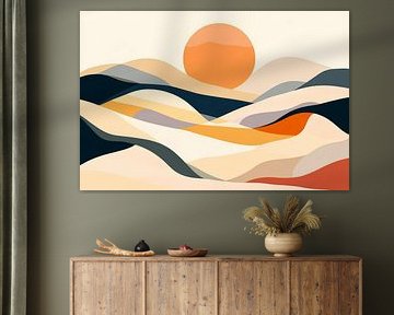Sonnenuntergang Landschaft von Poster Art Shop