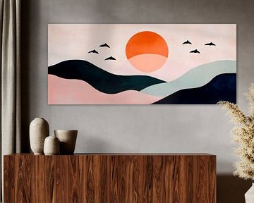 Sunset landscape by Poster Art Shop
