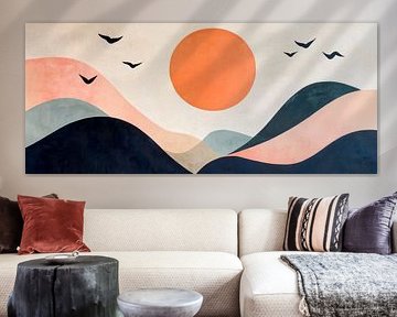 Sonnenuntergang Landschaft von Poster Art Shop