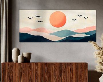 Sunset landscape by Poster Art Shop