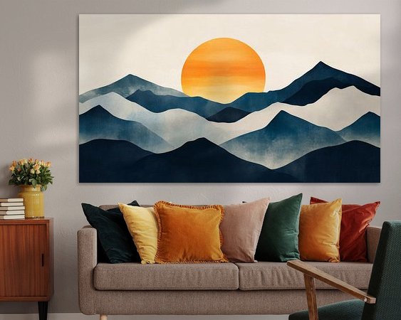 Example of the artwork in a room