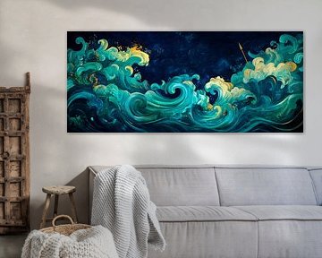 Wave pattern by Poster Art Shop