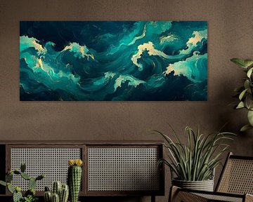 Wave pattern abstract by Poster Art Shop