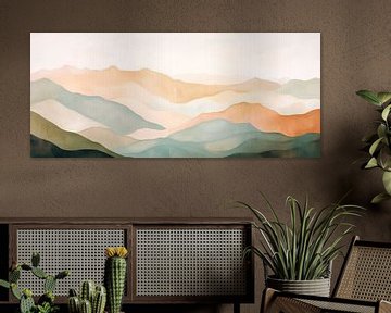 Abstract berglandschap van Poster Art Shop