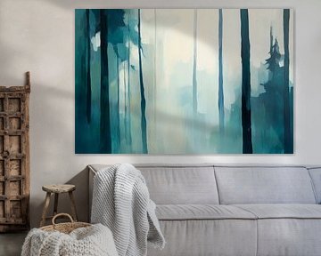 Forêt brumeuse sur Poster Art Shop