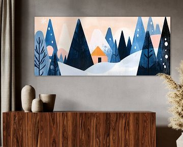 Winterlandschap van Poster Art Shop