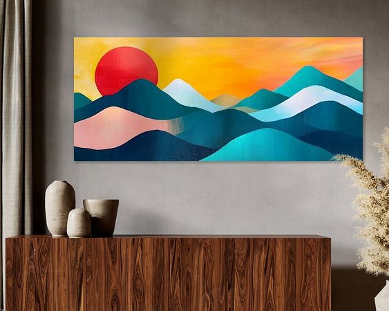 Example of the artwork in a room