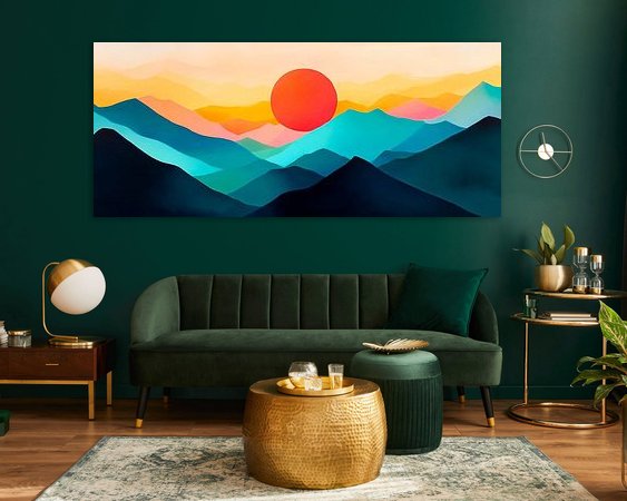 Example of the artwork in a room