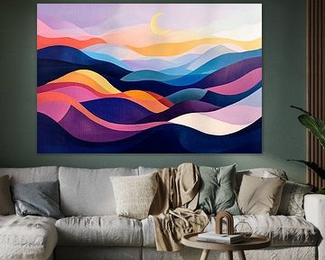 Colourful landscape by Poster Art Shop