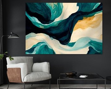 Abstract waves by Poster Art Shop