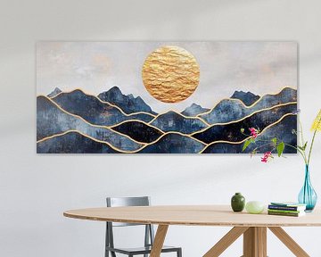 Berglandschaft Sonne von Poster Art Shop