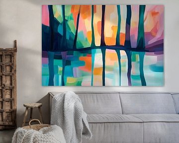 Des reflets colorés sur Poster Art Shop