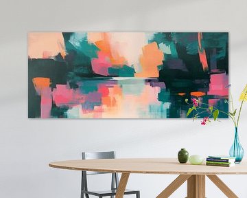 Kleurrijk landschap van Poster Art Shop