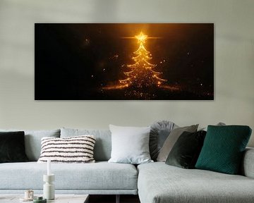 Kerstboom glamour van Poster Art Shop