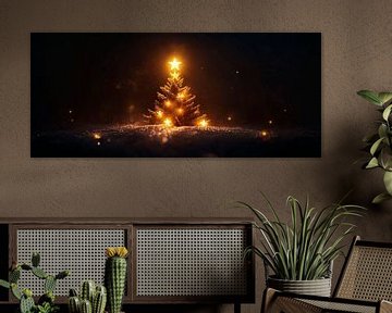 Kerstboom glamour van Poster Art Shop