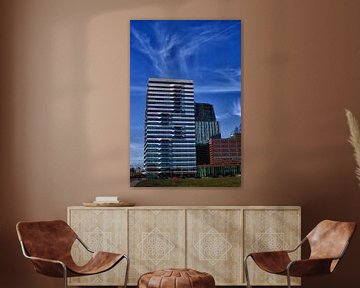Mooie highrise gebouwen in amsterdam business park van foto-fantasie foto-fantasie