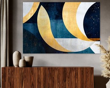Golden shapes by Poster Art Shop