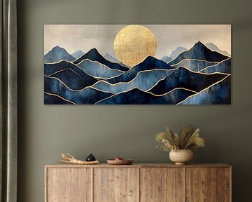 Goldene Berge von Poster Art Shop