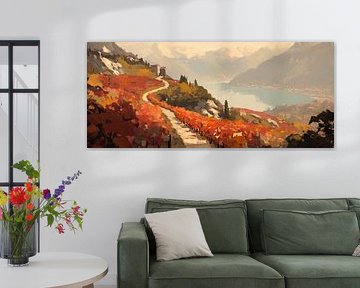 Autumn landscape path by Poster Art Shop