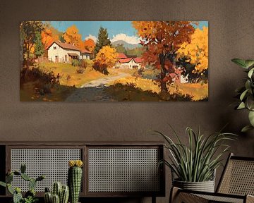 Idyllic autumn landscape by Poster Art Shop