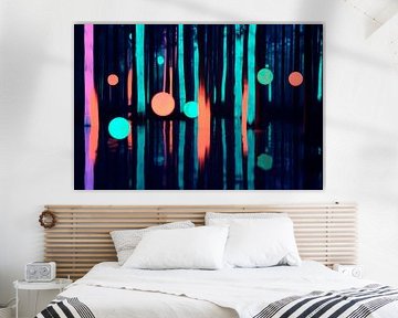 Lichtgevend bos van Poster Art Shop