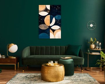 Moon pattern design by Poster Art Shop