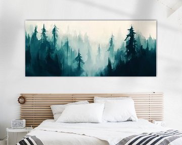 Forêt brumeuse sur Poster Art Shop