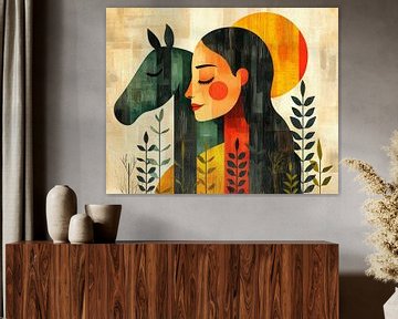 Paarden meisje van Marlon Paul Bruin