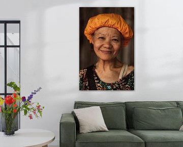 Portrait coloré Bangkok sur Simone van de Wouw