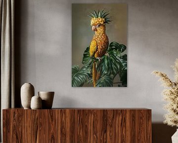 Ananas Papegaai 3 van Studio Ypie